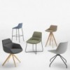 Taburete Dunas XS giratorio madera Inclass. Taburetes de diseño ideal para salón.