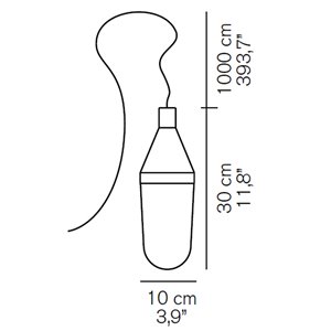 Lámpara suspensión Niwa exterior Oluce
