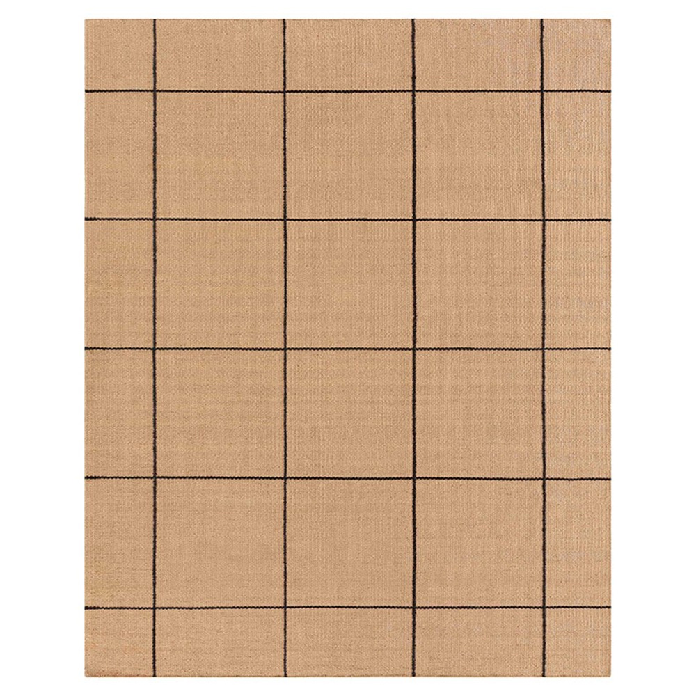 Alfombra roots de GAN 100% hecha a mano con yute y con un diseño moderno de alta calidad.