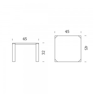 Mesa MMS 1963 de Mobles 114. Mesas auxiliares originales para interiores.