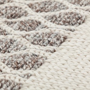 Cojín Mangas Rhombus Crudo de GAN. Cojines modernos. Cojines de lana.