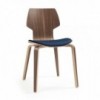 Silla Gràcia Wood textil Mobles 114. Diseño único para comedor o contract.