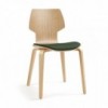 Silla Gràcia Wood textil Mobles 114. Diseño único para comedor o contract.