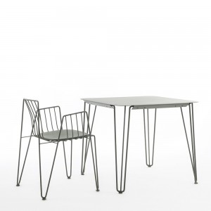 Silla apilable Rambla de Mobles 114. Silla moderna para salón o jardín.