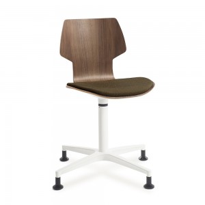Silla Gràcia Giratoria Textil Mobles 114. Diseño único perfecta para oficinas.