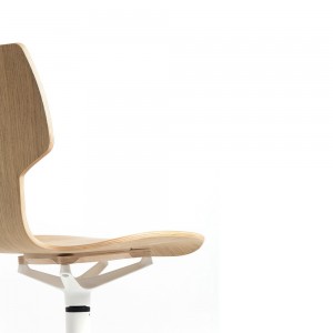 Silla Gràcia Giratoria Textil Mobles 114. Diseño único perfecta para oficinas.