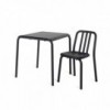 Mesa Tube cuadrada Mobles 114. Mesa moderna ideal para salón o jardín.