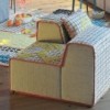 Chair Bandas C Yellow de GAN. Colección modular de diseño moderno para salón.