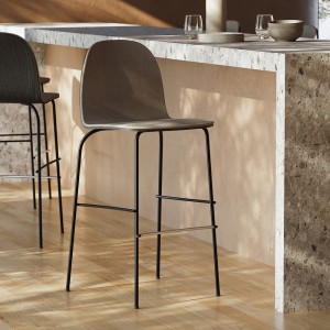 Taburete Terra metal Omelette ed. Taburete bar o cocina ideal para interiores.