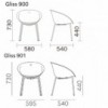 Sillón Gliss 900/901 de Pedrali. Sillas de diseño. Sillones modernos tapizados.
