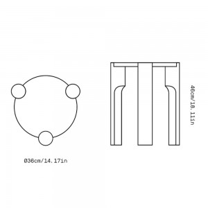 Taburete bajo Domus de Omelette ed. Tabuete ideal para ambientes interiores.