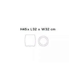 Taburete bajo Bart Myyour. Taburete para exteriores. Calidad italiana.