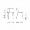 Silla Jamaica 2910 de Pedrali. Sillas madera de diseño moderno. Sillas para salones.