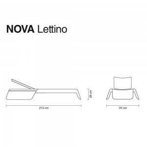 Tumbona Nova Myyour. Tumbona de diseño original ideal para el aire libre.