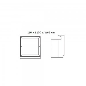 Barra Bar Dublin Luz Myyour. Barra moderna ideal para ambientes exteriores.