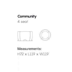 Community 4 de Myyour. Mueble de exterior original de calidad italiana.