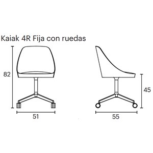 Silla Kaiak 4R Ruedas Enea