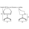 Sillón Kaiak 4R Ruedas Enea