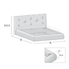 Cama Modo tapizada Novamobili