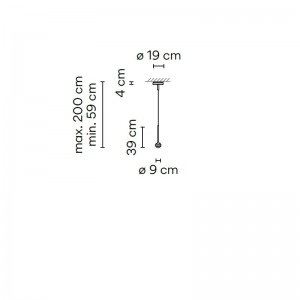 Lámpara suspensión Algorithm Free Vibia