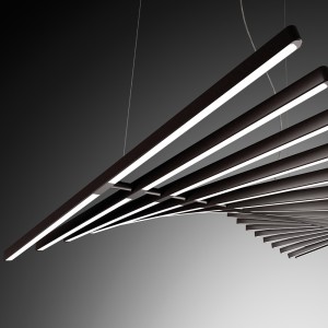 Lámpara suspensión Rhythm horizontal Vibia
