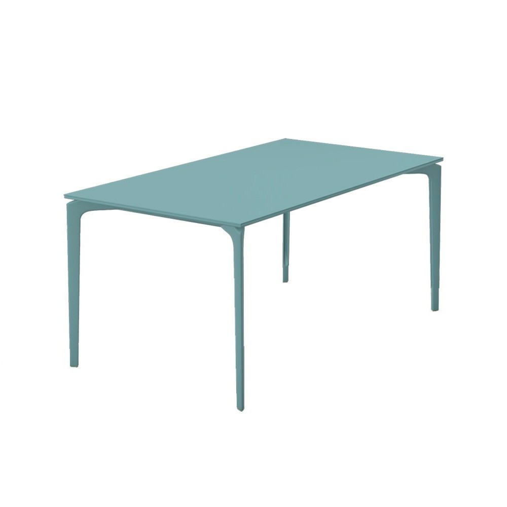 Mesa rectangular Allsize Aluminio de elegante diseño de Fast. Mesas para exteriores.