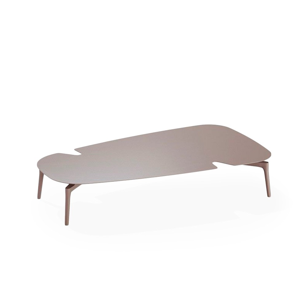 Mesa Baja Aikana de Fast elegante y moderna para espacios exteriores. Mesas bajas de terraza.