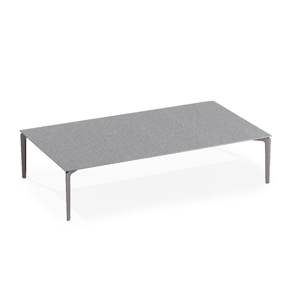 Mesa baja Allsize aluminio moteado para exteriores de Fast. Mesas de terraza y jardín.