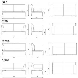 Sofá New Joint de diseño moderno y elegante para exteriores de Fast. Sofás para terrazas.