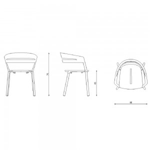 Sillón Ria de Fast. Sillones elegantes, cómodos perfectos para espacios exteriores.