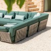 Sofá Solaris Rope de Fast de diseño moderno y elegante para exteriores de Fast. Sofás para terrazas.