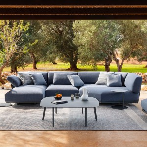 Sofá Solaris Rope de Fast de diseño moderno y elegante para exteriores de Fast. Sofás para terrazas.