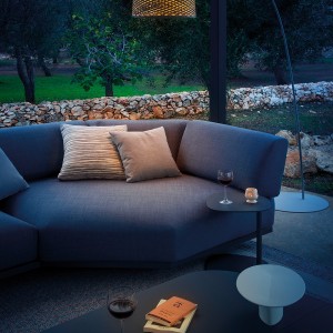 Sofá Solaris Rope de Fast de diseño moderno y elegante para exteriores de Fast. Sofás para terrazas.