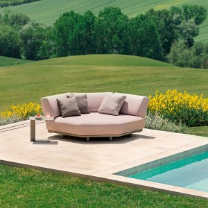 Sofá Solaris Rope de Fast de diseño moderno y elegante para exteriores de Fast. Sofás para terrazas.