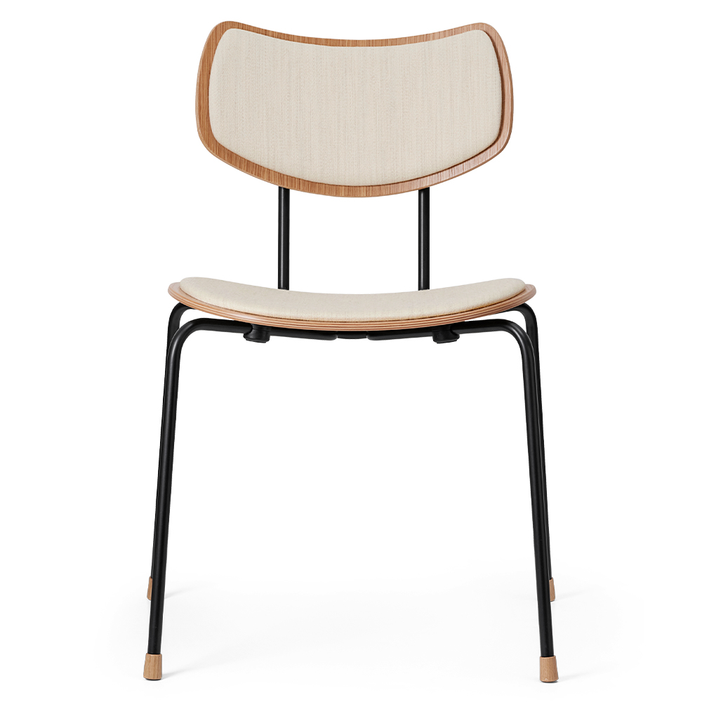 Silla Vega VLA26P Carl Hansen and Son - Roble barniz Acero negro Tapiz Mood 01104