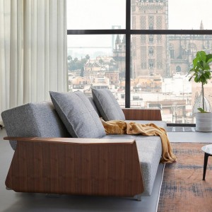 Sofá cama matrimonio con brazos Long Horn Excess Lounger de Innovaction Living.