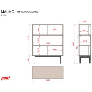 Cómoda Malmö MLM615 Punt