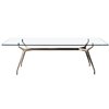 Mesa Arkos rectangular cristal Sovet Italia