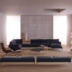Sofá Segno de Amura. Sofás tapizados con diseño elegante. Muebles modernos italianos.
