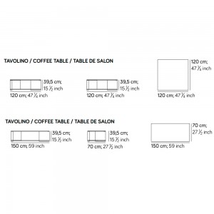 Mesa centro Quattropietre Amura