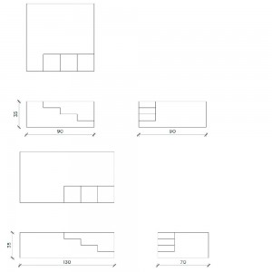 Mesa centro Mezzanino para salón de Mogg. Mesas de diseño original y auténtico.