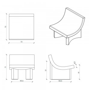 Butaca Talk de diseño italiano para salón de Mogg. Butacas modernas e innovadoras.