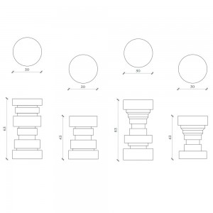 Taburete King&Queen de Mogg. Taburetes de diseño italiano para contract.