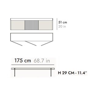 Aparador Stockholm SSX303 Quickship Punt