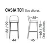 Taburete Casia T01 Doos