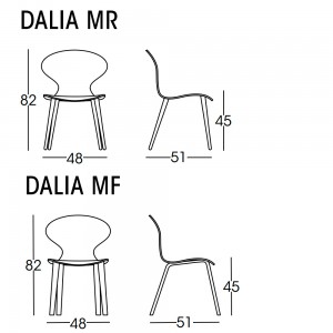 Silla Dalia madera Doos