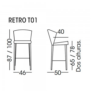 Taburete Retro Doos