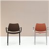 Sillón Gas Negro Tapizado Stua