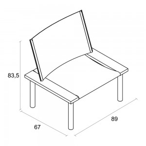 Sillon de madera Ilma e15