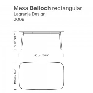 Mesa Belloch Rectangular 2009 SantaCole
